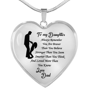 To My Daughter - Standing on your legs Necklace