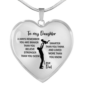 To My Daughter - Flying Child Necklace