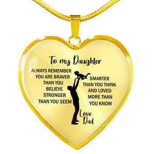To My Daughter - Flying Child Necklace