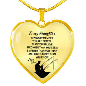 To My Daughter - Fishing Necklace